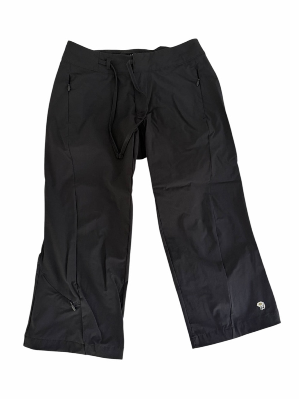 MOUNTAIN HARDWEAR Black Hiking Capri Pants Lightweight Outdoor Stretch capris 6